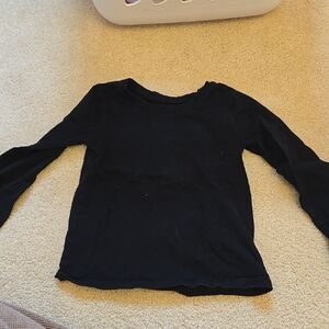 Black Long Sleeve Top